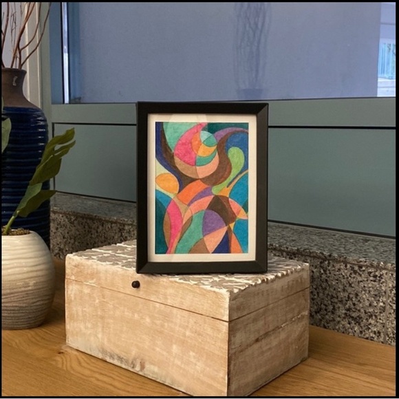 🎉HOST PICK🎉 Framed Original 5 x 7 artwork called “The Dance” NWOT - Picture 1 of 5